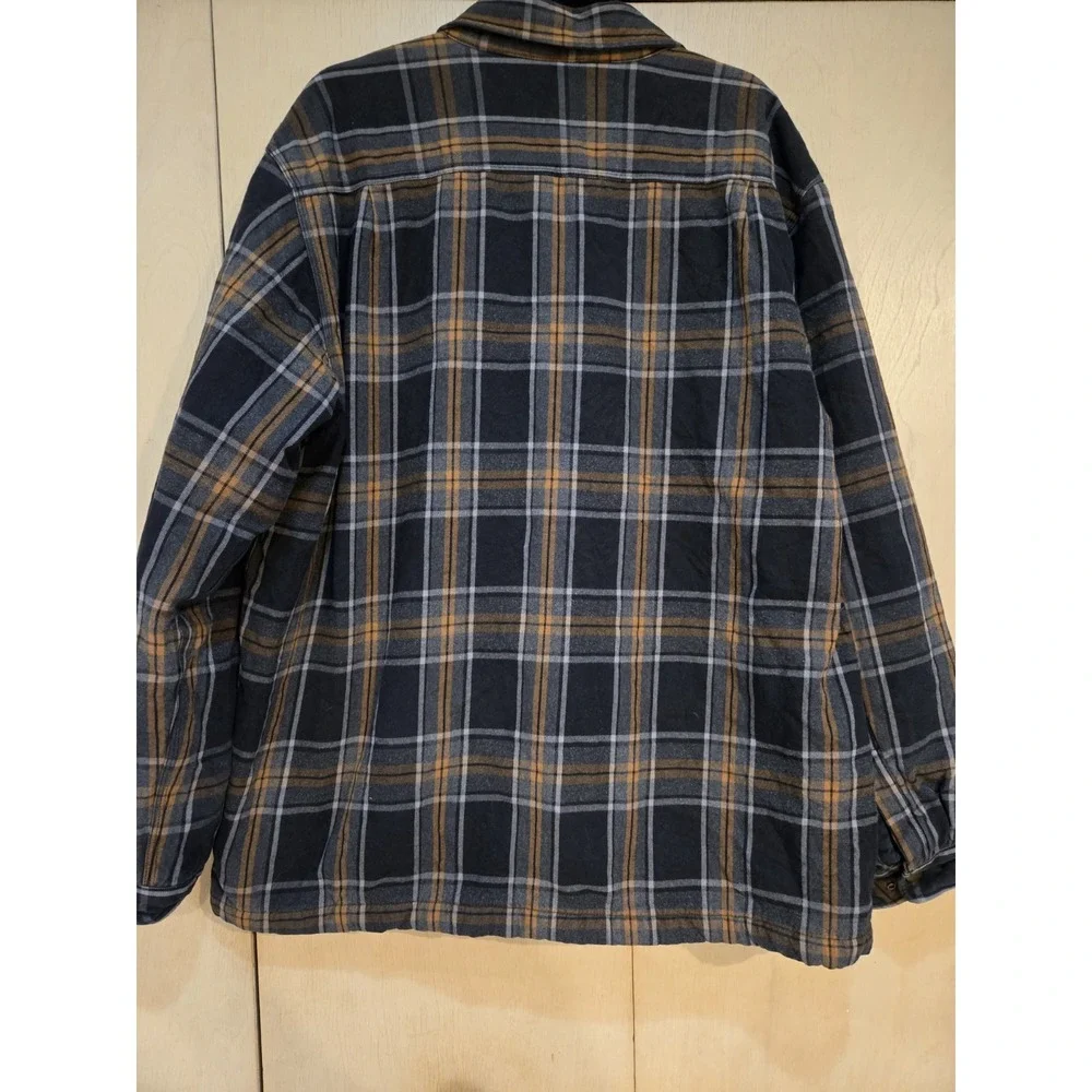 Carhartt 102333 Hubbard Sherpa Lined Flannel Shirt Jacket Men's 2XL Plaid